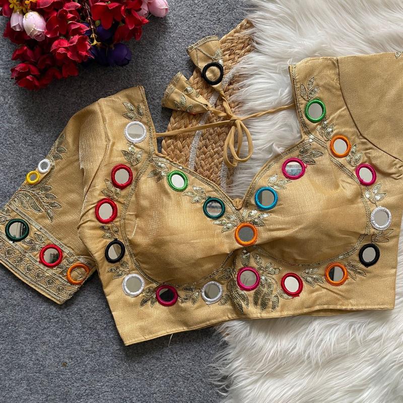 Sabella 0013 catalog desginer mirror work blouse