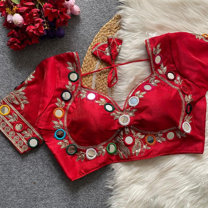 Sabella 0013 catalog desginer mirror work blouse