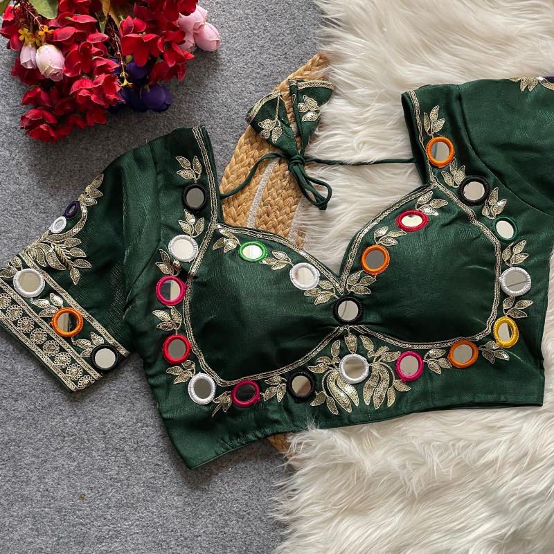 Sabella 0013 catalog desginer mirror work blouse