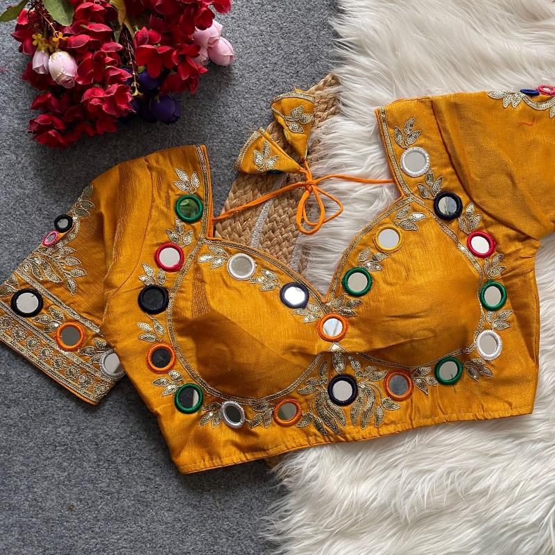 Sabella 0013 catalog desginer mirror work blouse