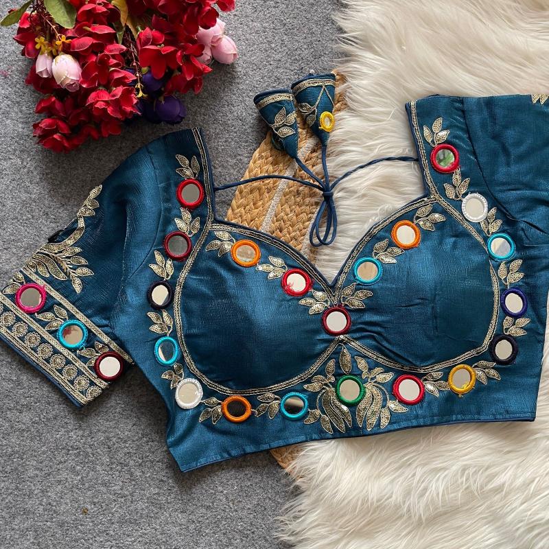 Sabella 0013 catalog desginer mirror work blouse