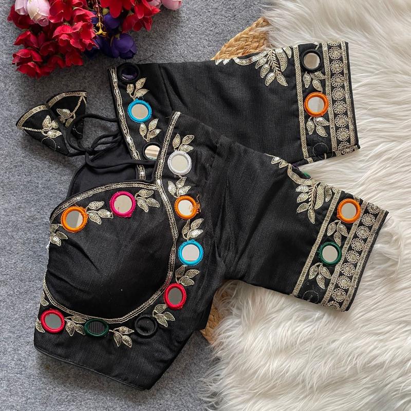Sabella 0013 catalog desginer mirror work blouse