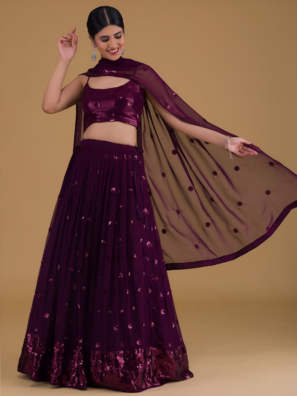 Sabella 15068 Purple catalog wholesale lehenga in surat