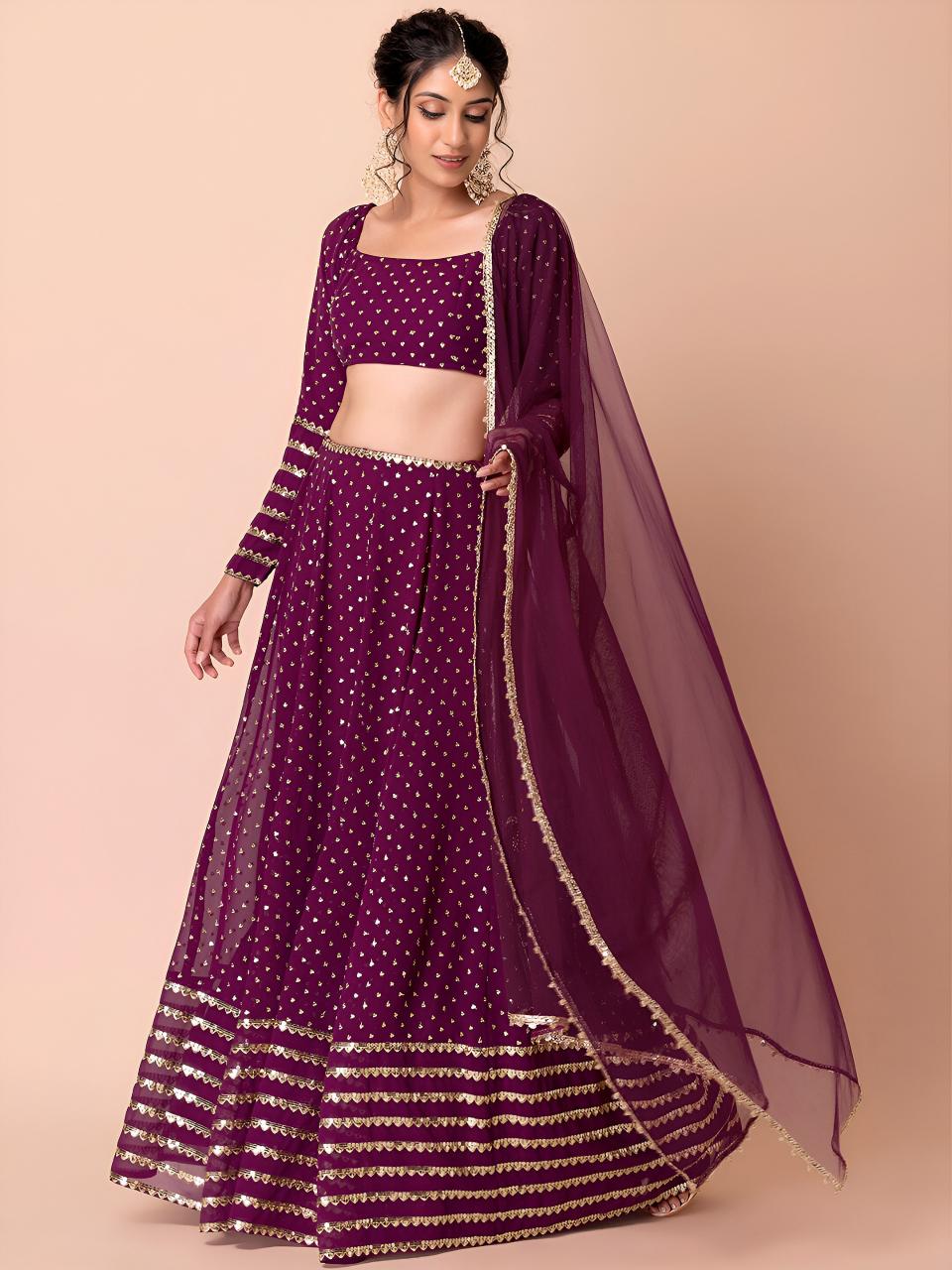 Sabella 15074 Wine catalog lehenga wholesalers