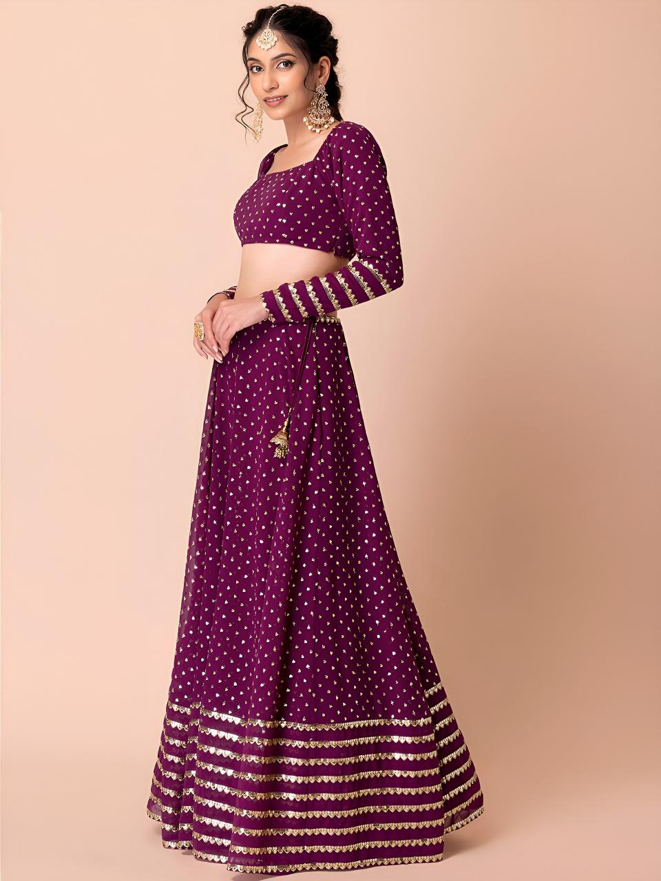 Sabella 15074 Wine catalog lehenga wholesalers