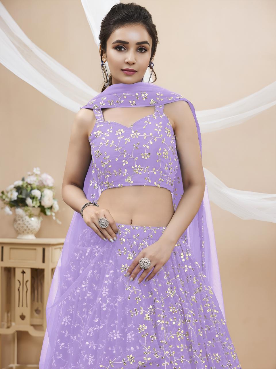 Sabella 406 Lavender catalog wholesale lehenga website
