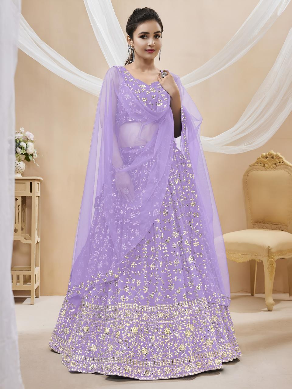 Sabella 406 Lavender catalog wholesale lehenga website