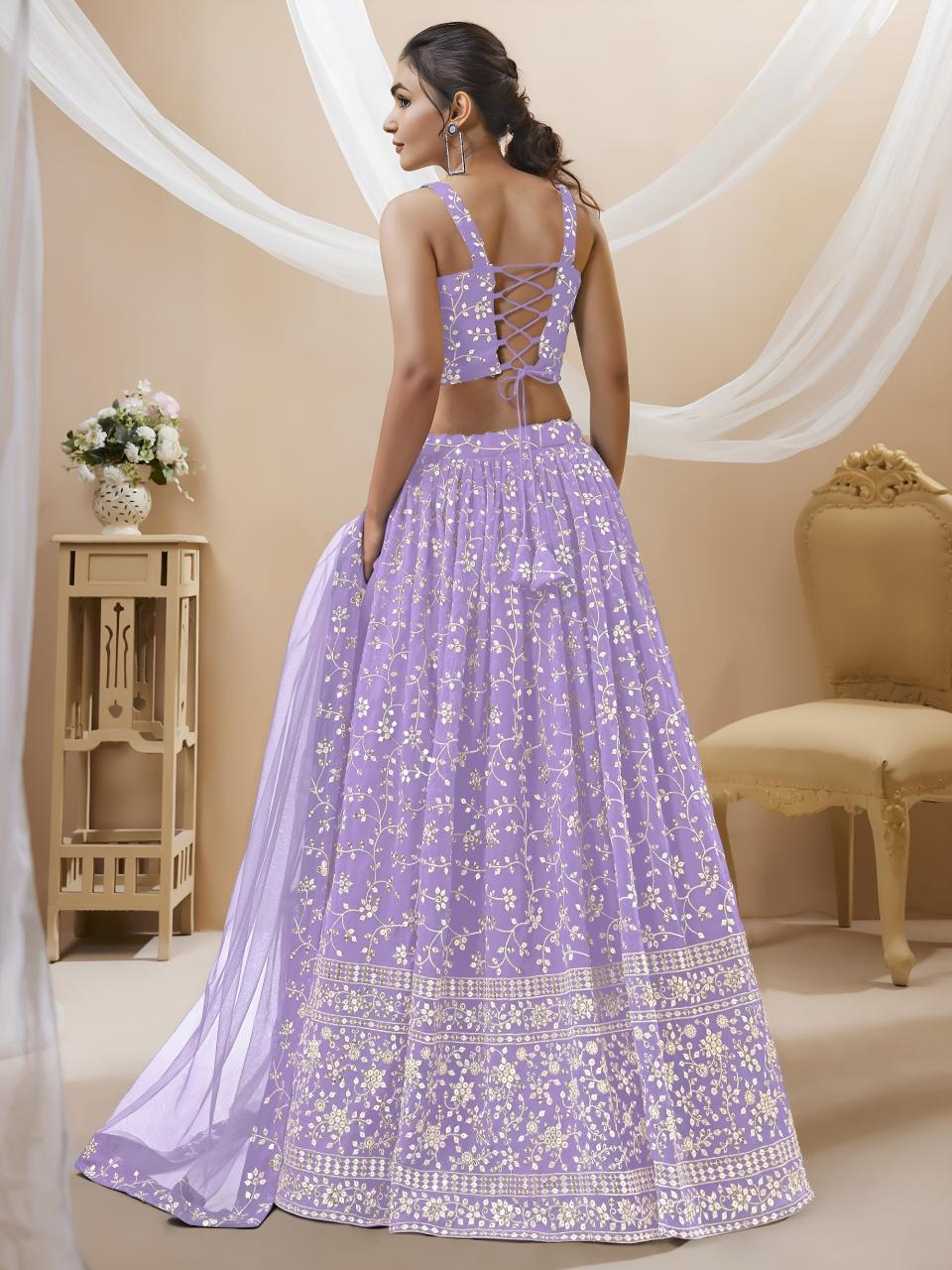 Sabella 406 Lavender catalog wholesale lehenga website