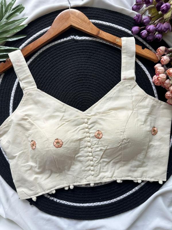Sabella Hakoba Pompom catalog cotton blouse 