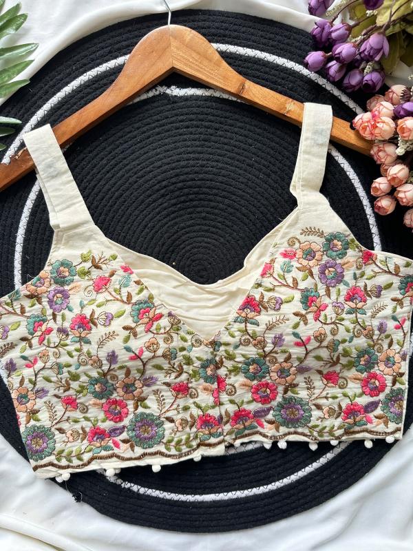 Sabella Hakoba Pompom catalog cotton blouse 