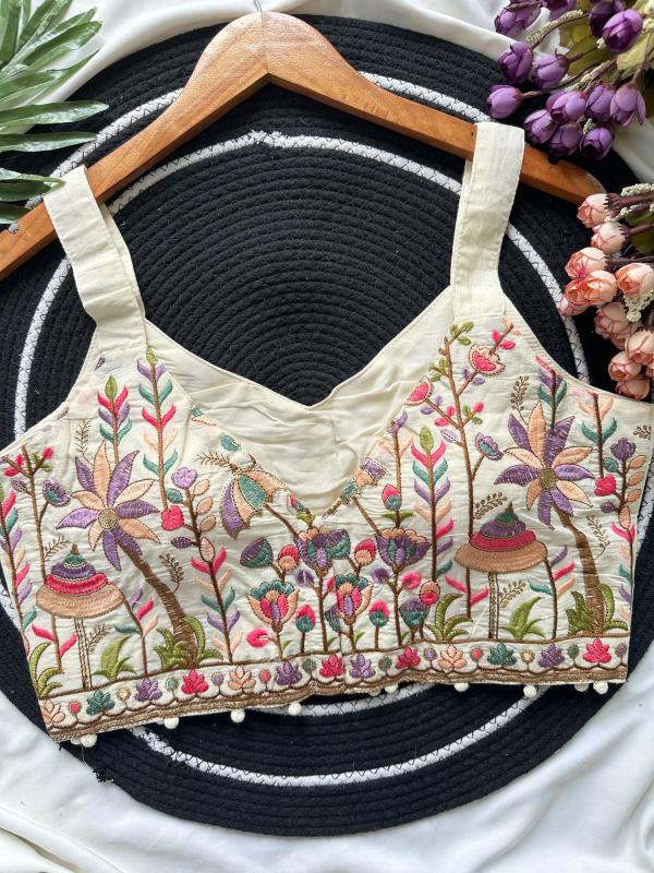 Sabella Hakoba Pompom catalog cotton blouse 