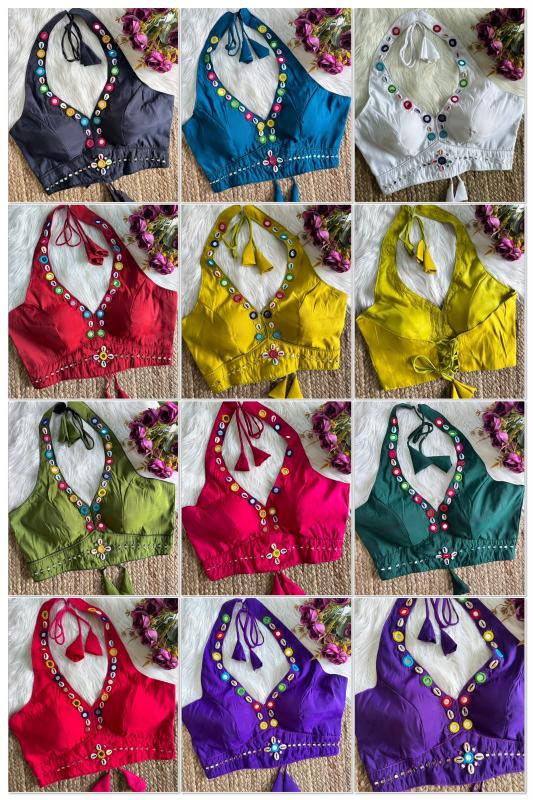 Sabella Halter catalog readymade blouse desginer