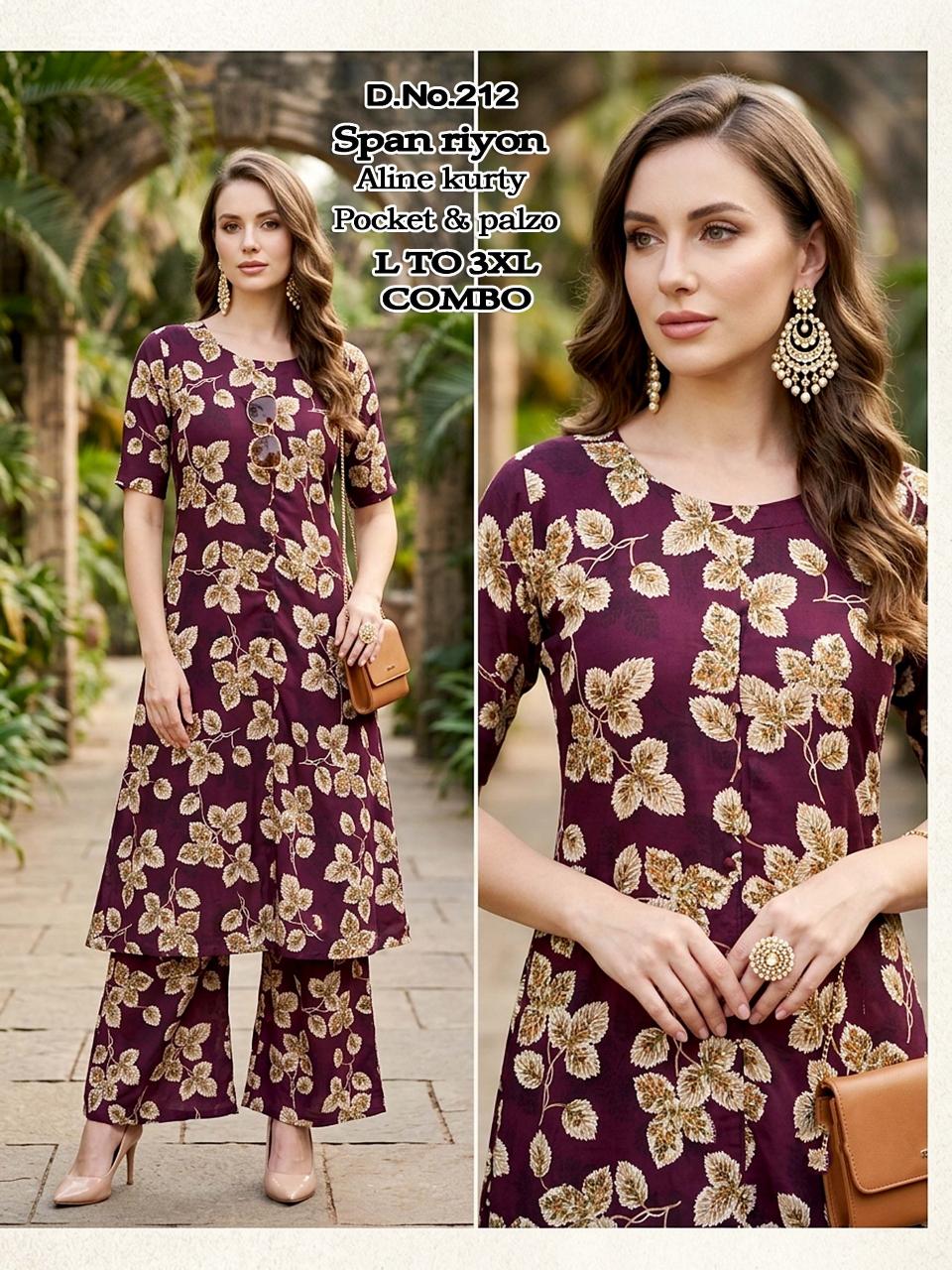 Sabella Lado 209 to 212 catalog imported co ord set