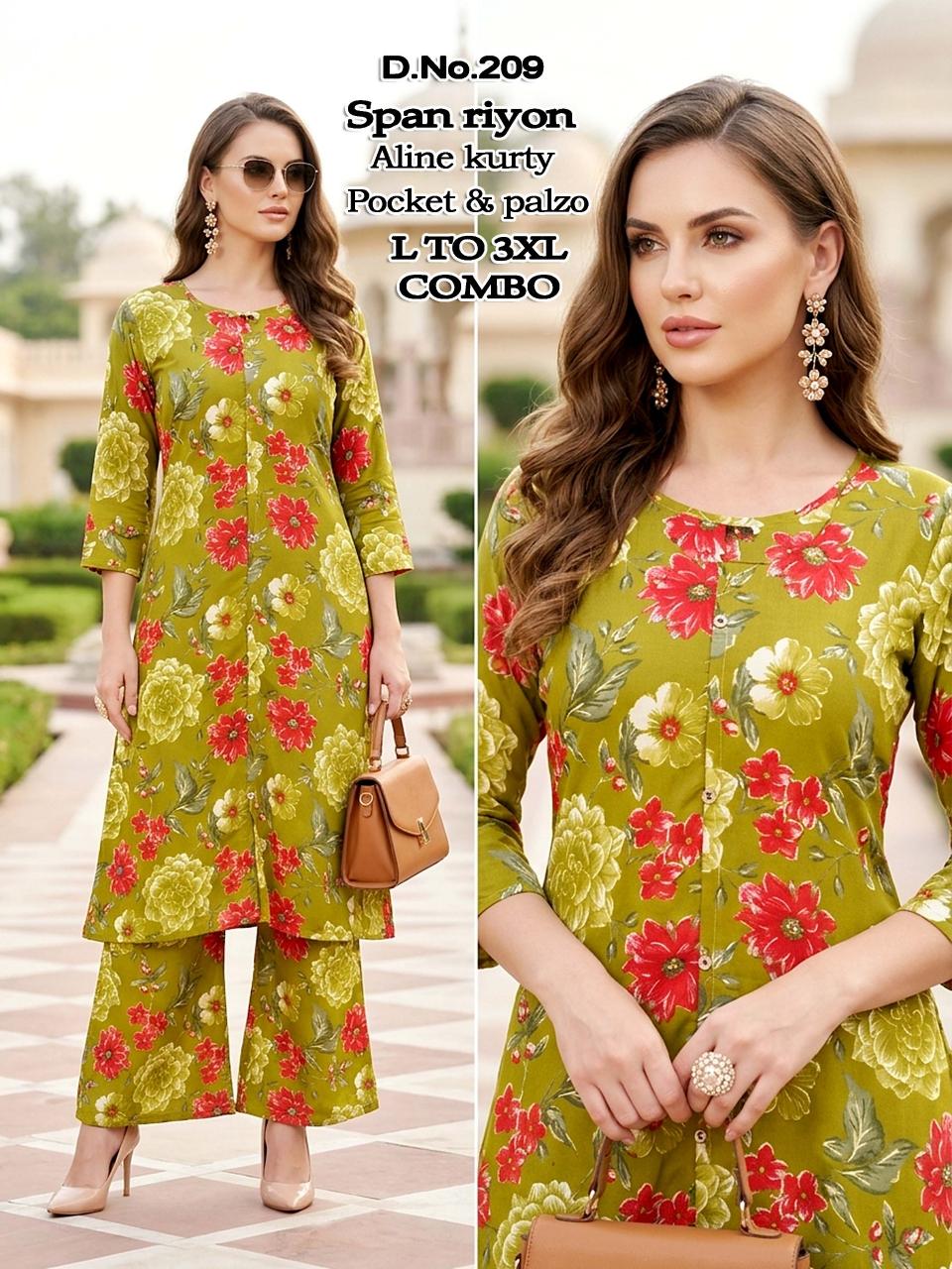 Sabella Lado 209 to 212 catalog imported co ord set