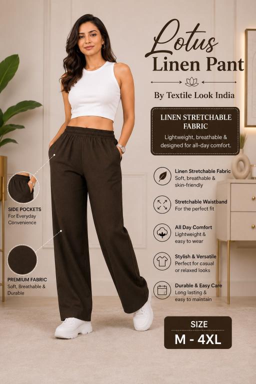 Sabella Lotus Linen vol 1 catalog  Linen Stretchable Straight Fit Bottom Wear Collection