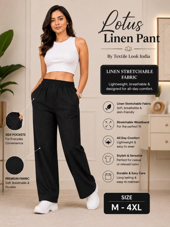 Sabella Lotus Linen vol 1 catalog  Linen Stretchable Straight Fit Bottom Wear Collection