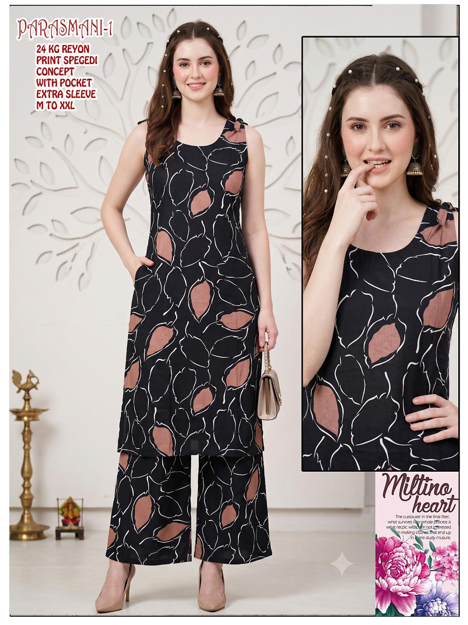 Sabella Parasmani 0.4 catalog co ord set for women wholesale