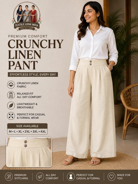 Sabella Premium Crunchy Linen vol 1 catalog Wide Leg Bottom Wear