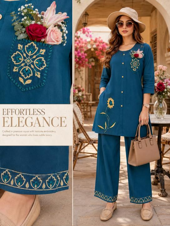 Sabella Rayon vol 32 catalog modest co ord sets india
