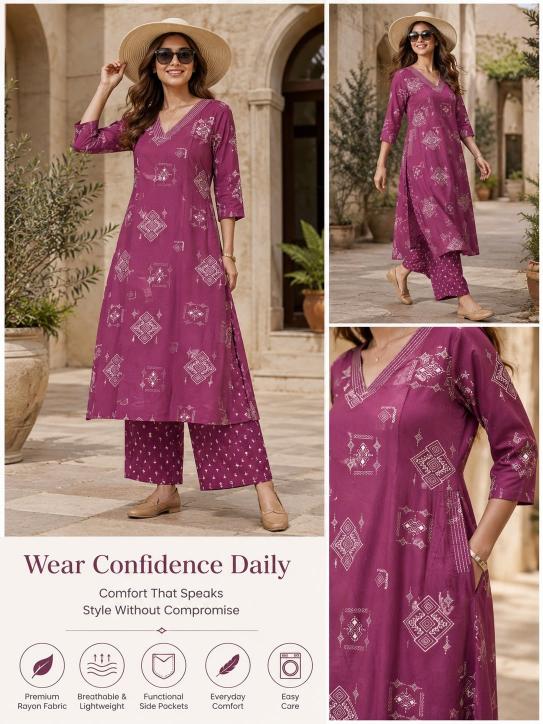 Sabella Rayon vol 39 catalog co ord set for women wholesale