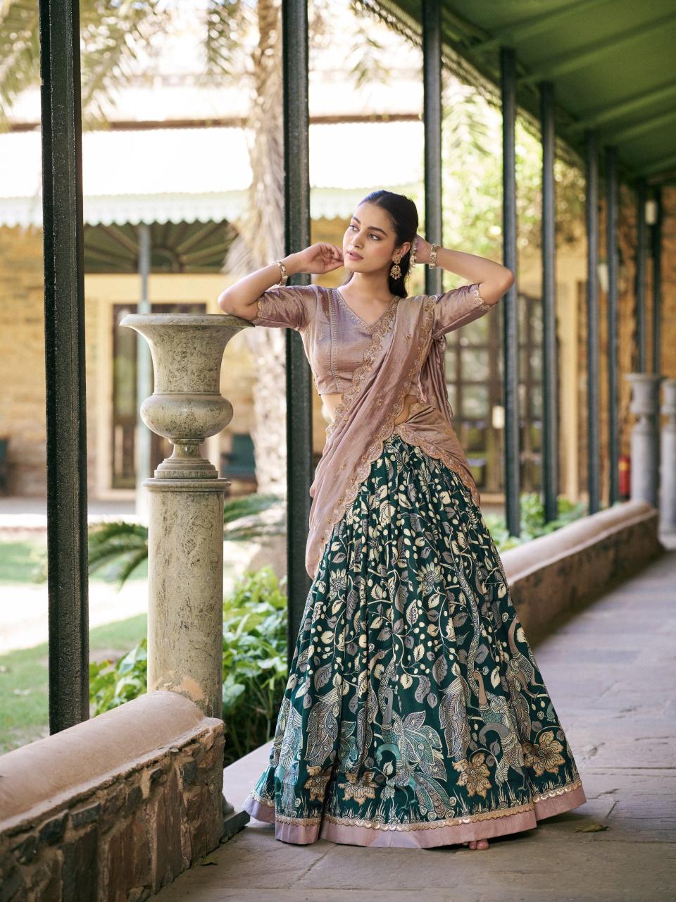 Sabella Tasar silk vol 2 catalog wholesale lehenga