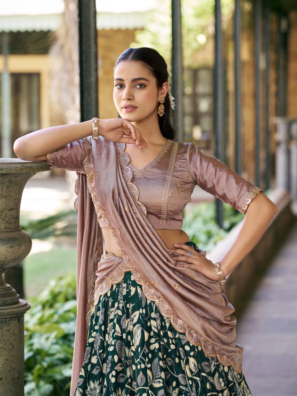 Sabella Tasar silk vol 2 catalog wholesale lehenga