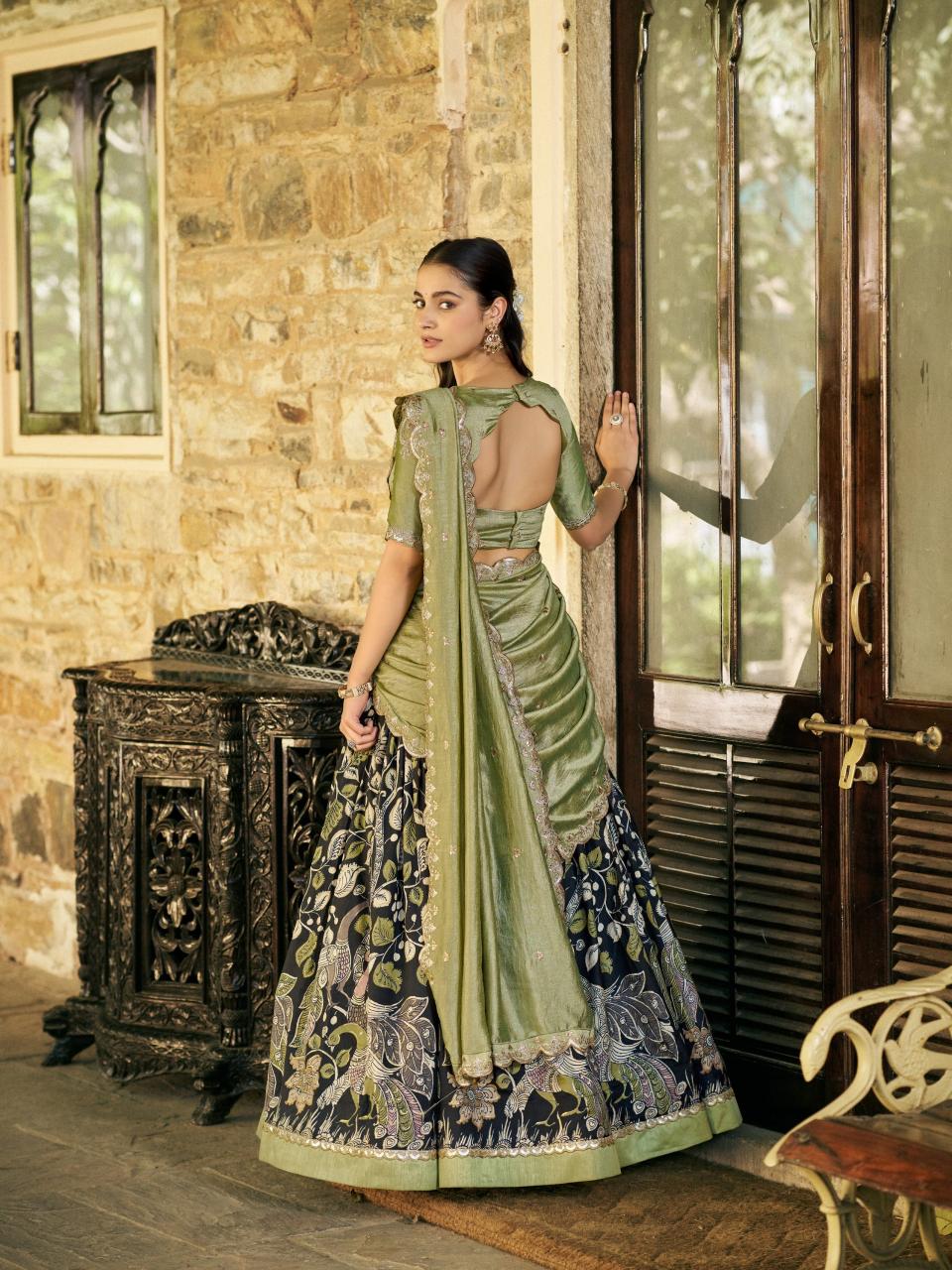Sabella Tasar silk vol 2 catalog wholesale lehenga