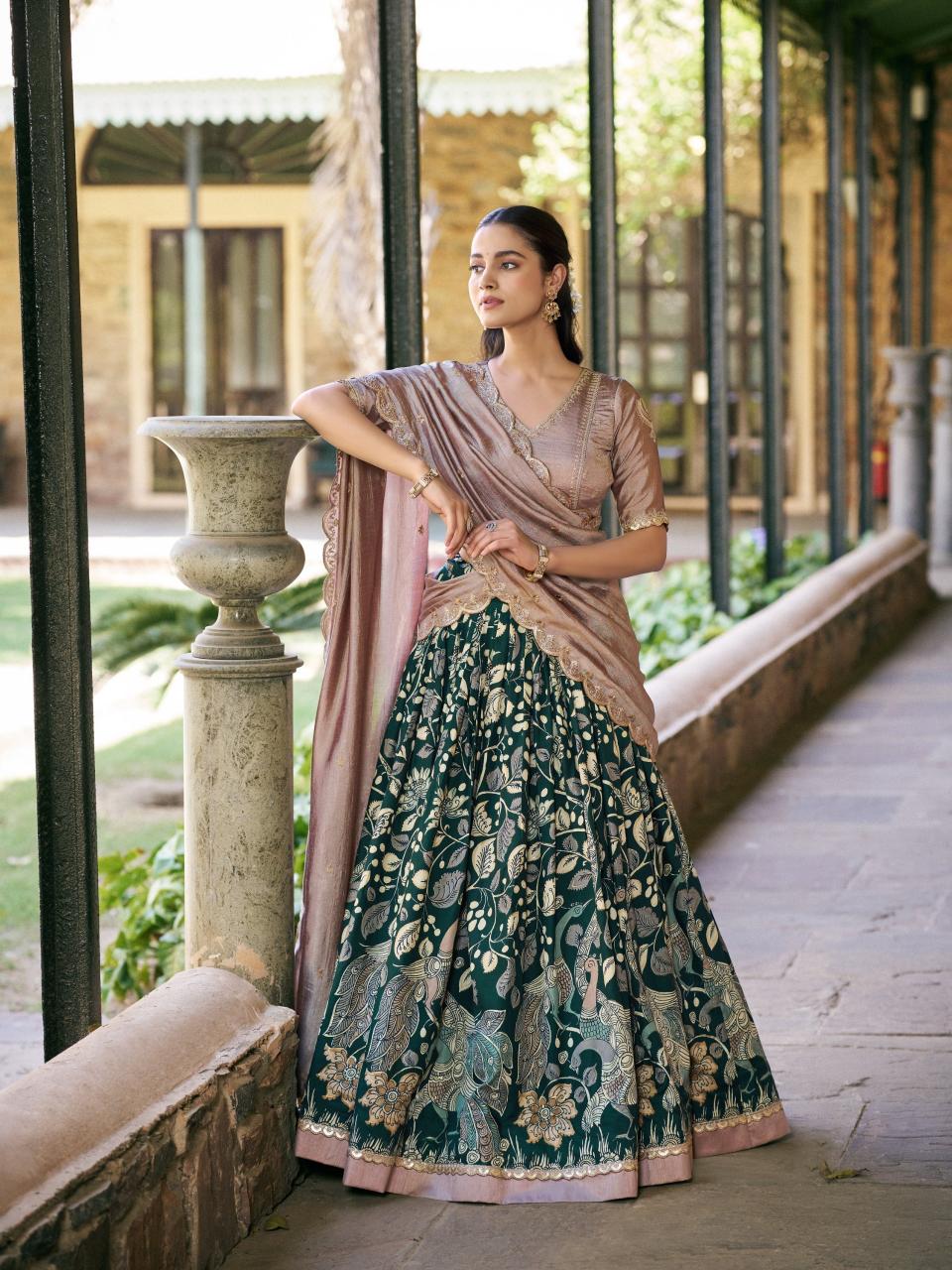 Sabella Tasar silk vol 2 catalog wholesale lehenga
