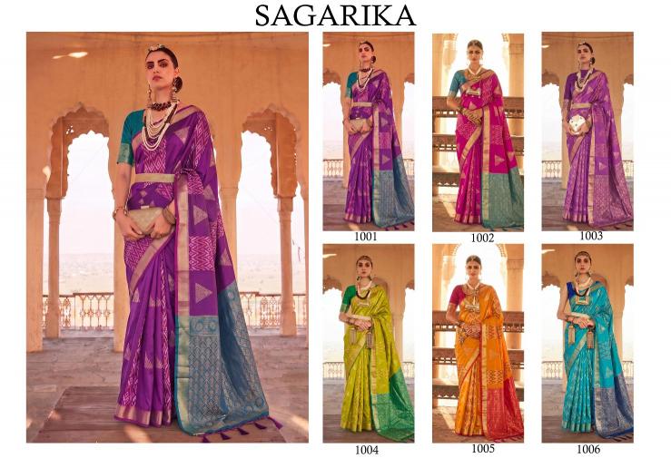 SAGARIKA by SHREE SHYAM FASHION fancy designer Soft Silk fabric saree wholesale with Fancy latkan