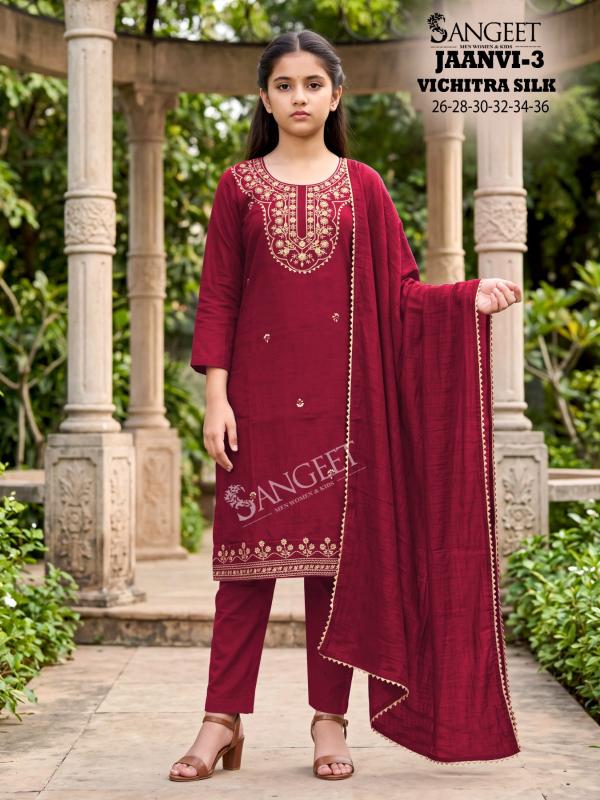 Sangeet Jaanvi vol 3 catalog kids wear kurtis price wholesale in pune