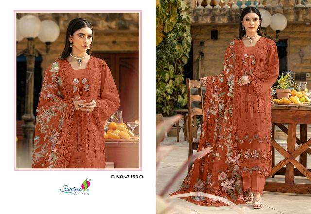 Saniya 7163 M to P catalog pakistani suits wholesale india