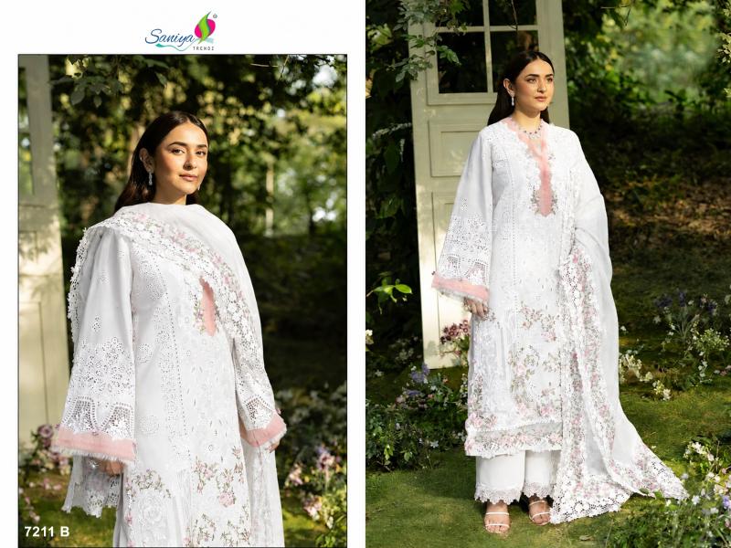 Saniya 7211 catalog pakistani suits wholesalers in surat