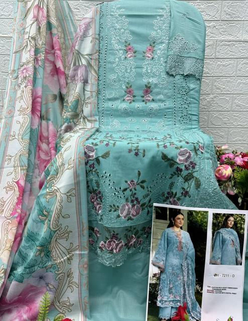 Saniya 7211 catalog pakistani suits wholesalers in surat