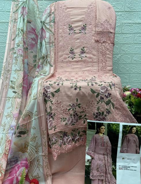 Saniya 7211 catalog pakistani suits wholesalers in surat