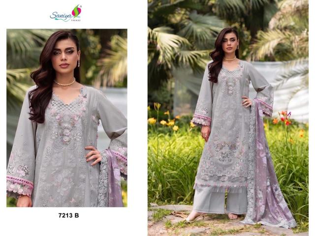 Saniya 7213 catalog pakistani suits wholesaler in delhi