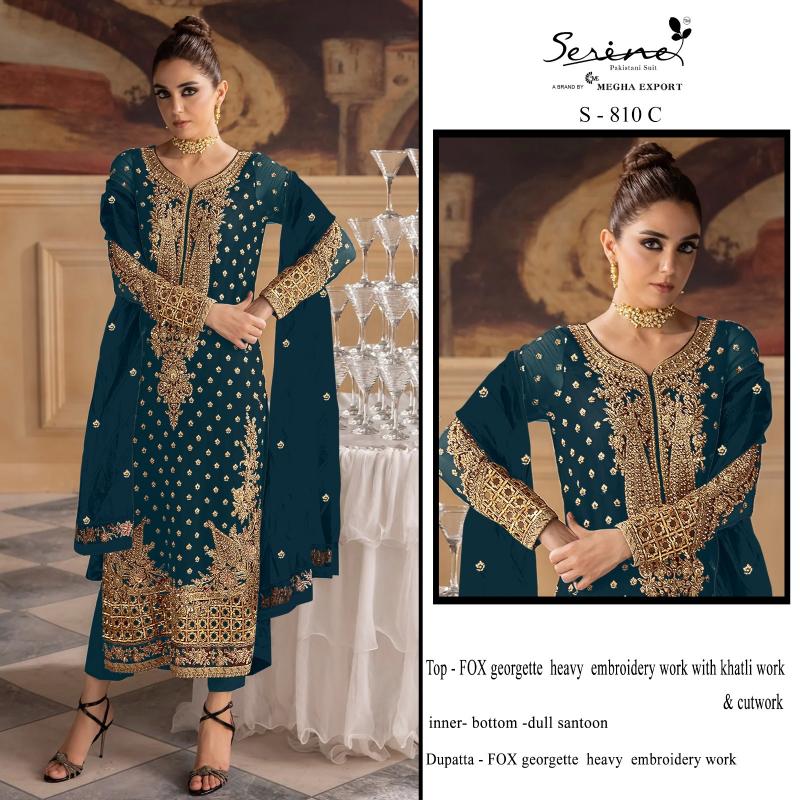 Serine S 810 catalog wholesale pakistani suits in hyderabad