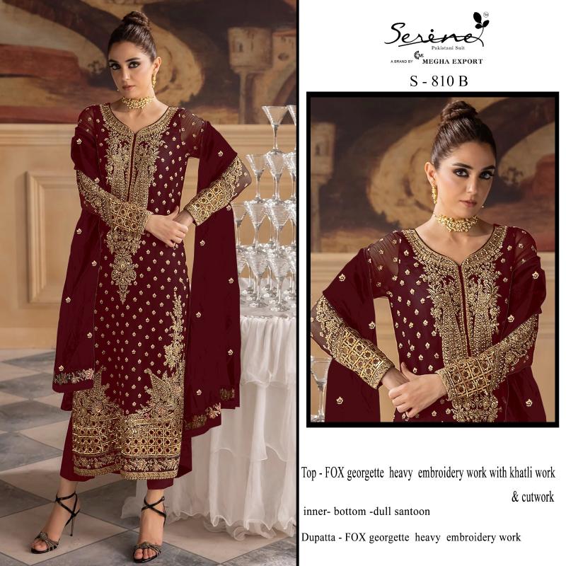 Serine S 810 catalog wholesale pakistani suits in hyderabad