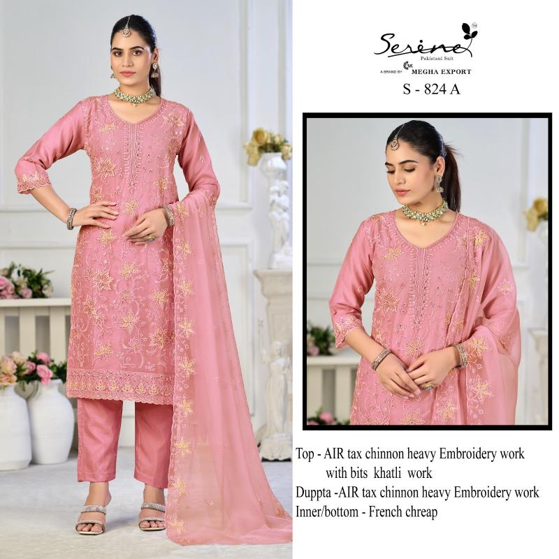 Serine S 824 catalog wholesale pakistani suits in online