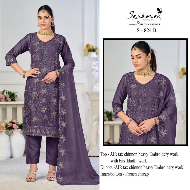 Serine S 824 catalog wholesale pakistani suits in online
