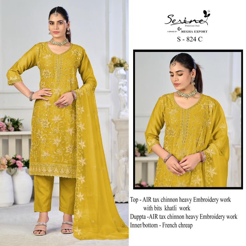 Serine S 824 catalog wholesale pakistani suits in online