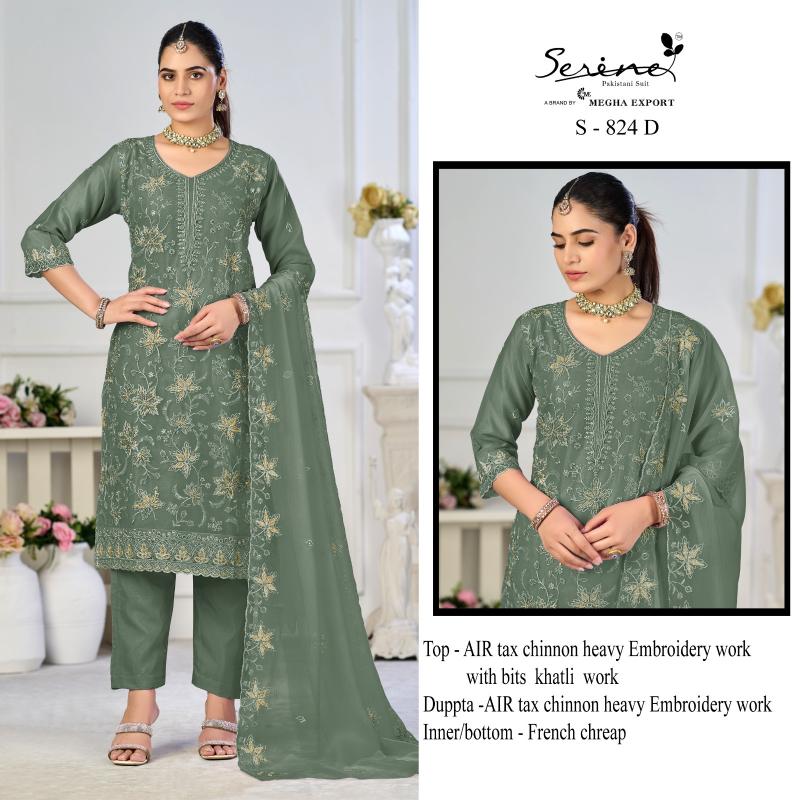Serine S 824 catalog wholesale pakistani suits in online
