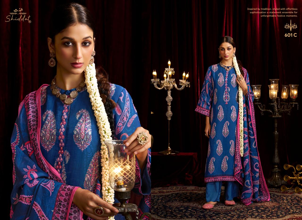 Shiddat Bell Rose 601 catalog salwar kameez wholesale market in ahmedabad