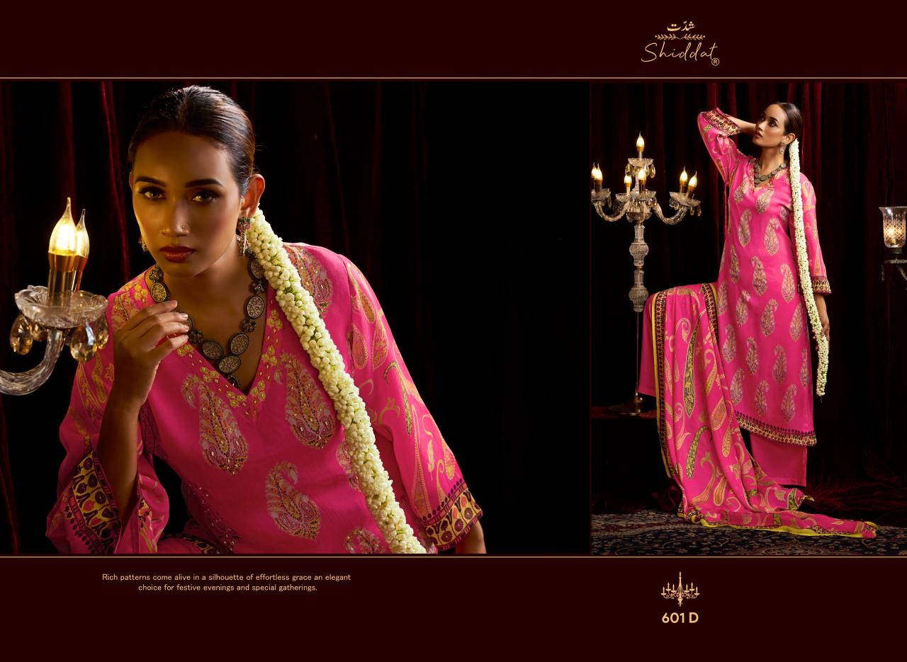 Shiddat Bell Rose 601 catalog salwar kameez wholesale market in ahmedabad