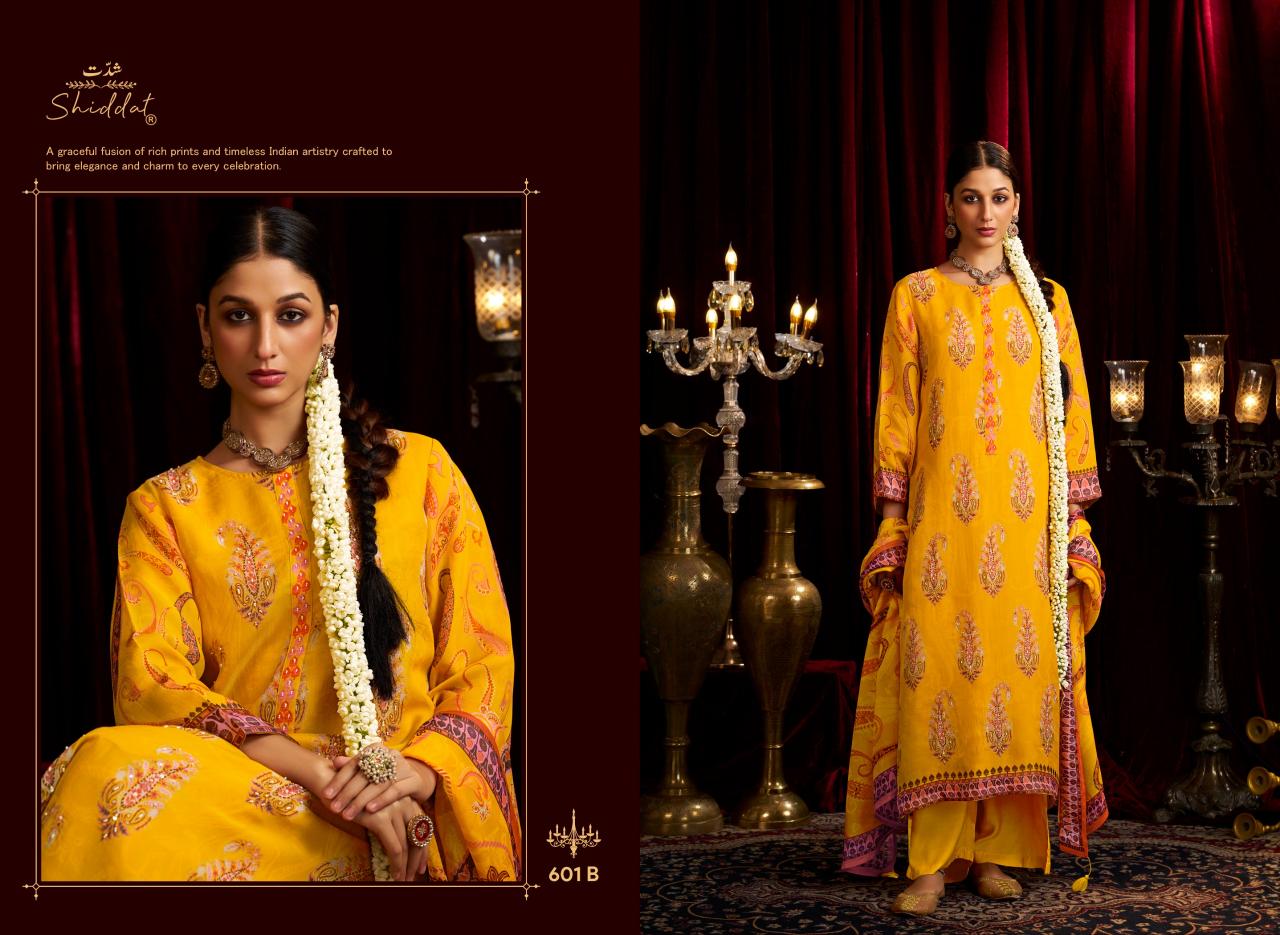 Shiddat Bell Rose 601 catalog salwar kameez wholesale market in ahmedabad