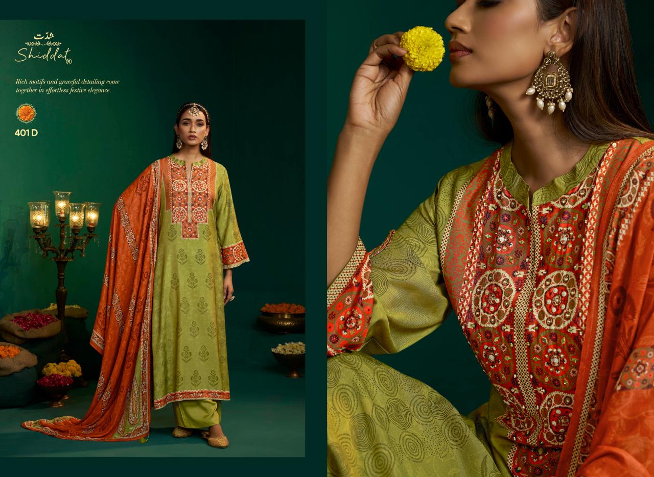 Shiddat Enzo 401 catalog salwar kameez wholesale manufacturers in mumbai