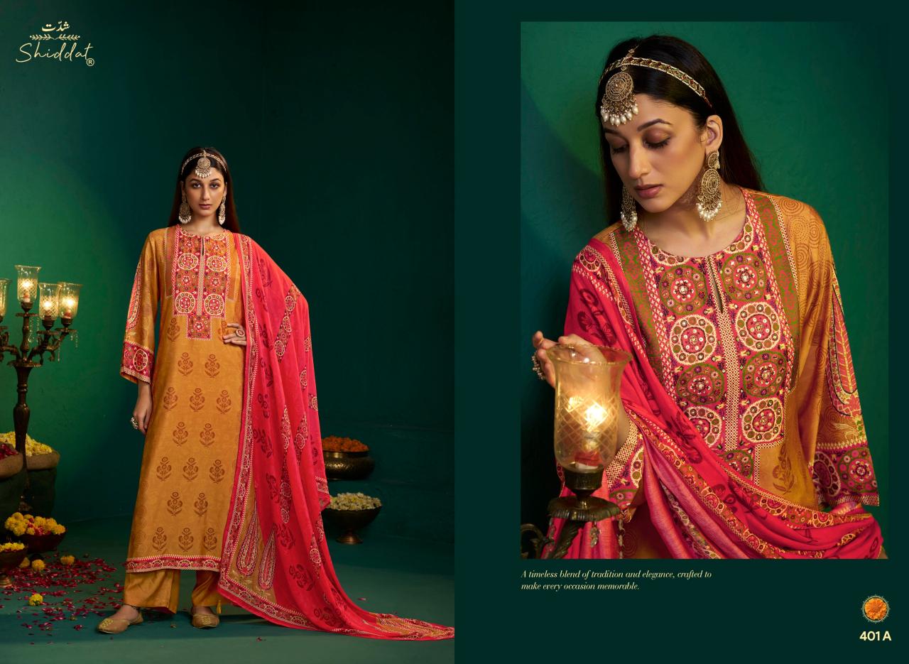 Shiddat Enzo 401 catalog salwar kameez wholesale manufacturers in mumbai