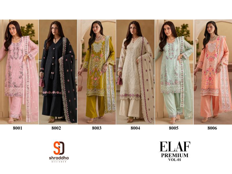 Shraddha Elaf Premium vol 1 catalog wholesale pakistani suites