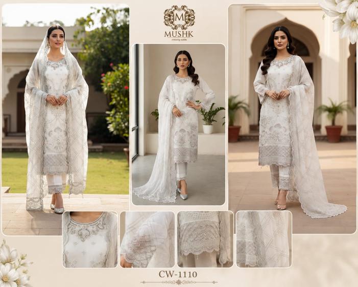 Shrddha Mushk CW 1110 Catalog pakistani suits wholesalers in mumbai