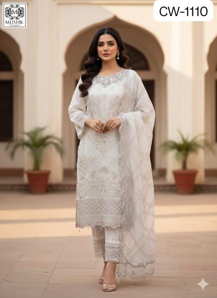 Shrddha Mushk CW 1110 Catalog pakistani suits wholesalers in mumbai