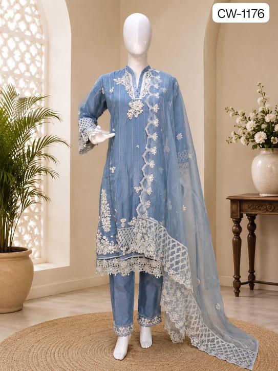 Shrddha Mushk CW 1176 Catalog wholesale market for pakistani suits in hyderabad